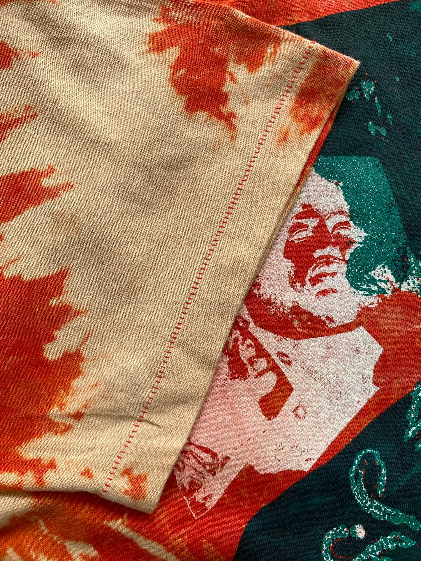 Jimi Hendrix Tie Dye Shirt Single Stitch 90s