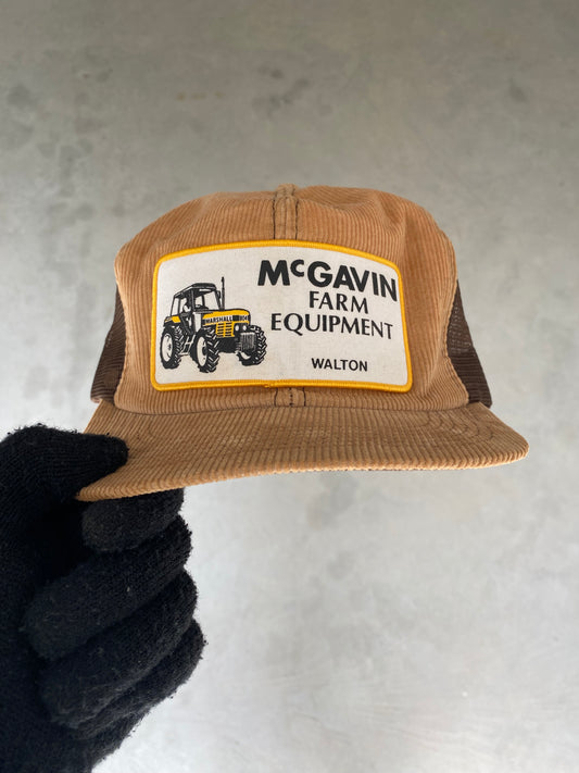 Vintage McGavin 80s Corduroy Trucker Hat K-Brand