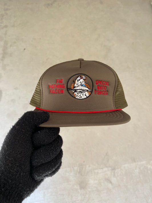 Vintage F16 Fighting Falcon 80s Trucker Hat