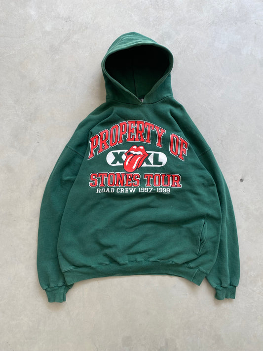Vintage The Rolling Stones Hoodie Green 90s