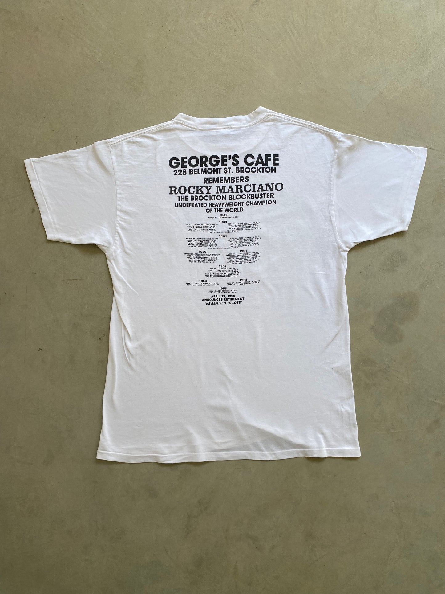 Vintage Rocky Marciano 90s Single Stitch Tee